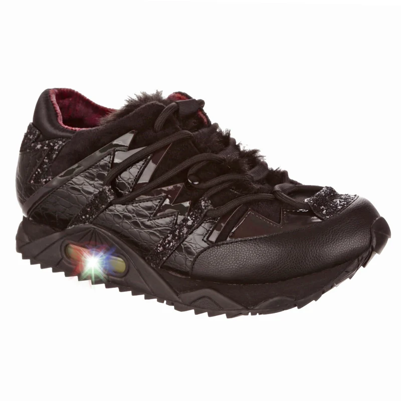 Irregular Choice Ice Cold-Sneaker für Damen – Schwarz