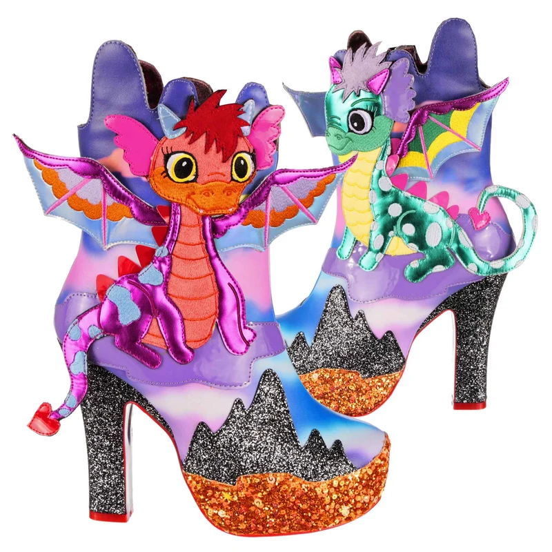 Irregular Choice Damen Dragons & Fire Dragon Fierce Guardians High Heel – Lila