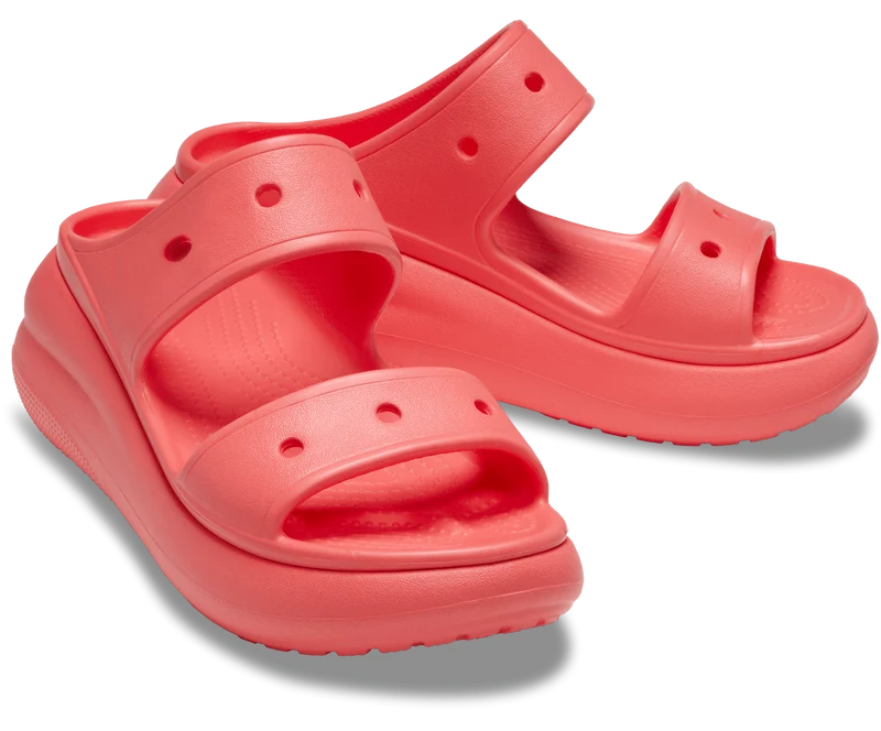 Crocs Unisex Classic Crush Sandale – Neon-Wassermelone