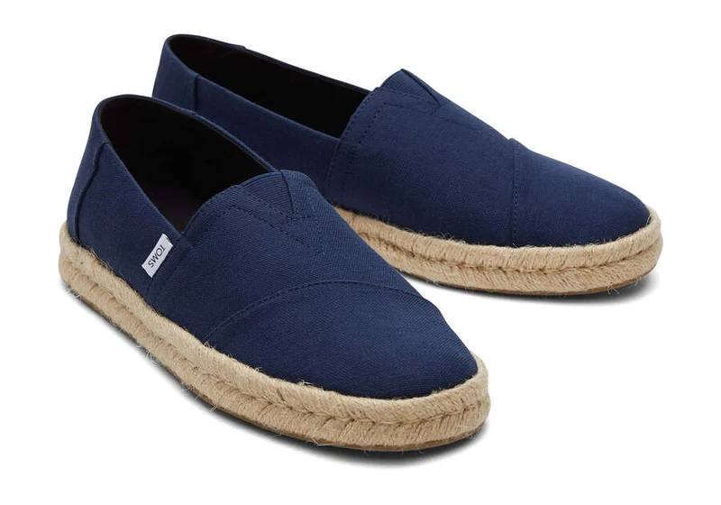 TOMS Alpargata-Seil-Espadrille für Herren – Marineblau