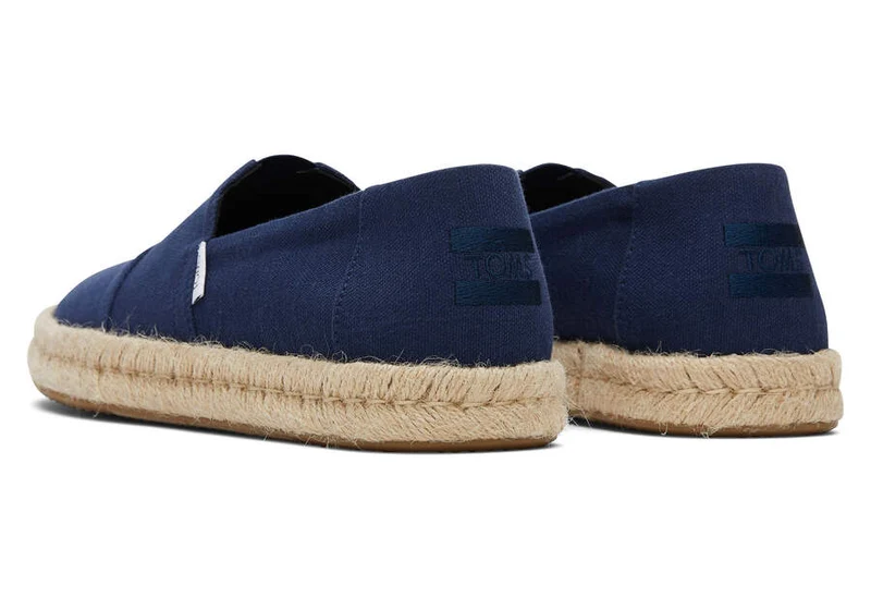 TOMS Alpargata-Seil-Espadrille für Herren – Marineblau