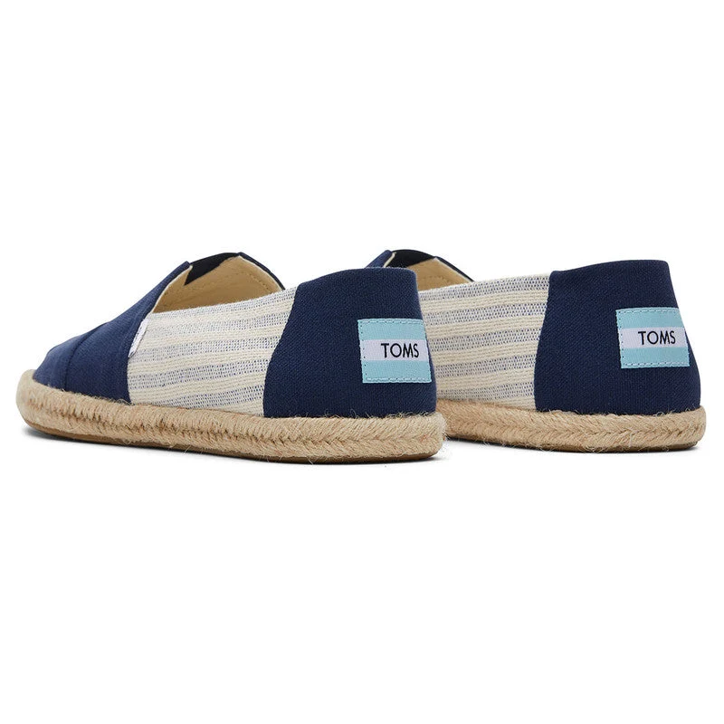 TOMS Alpargata-Seil-Espadrille für Herren – Marineblau