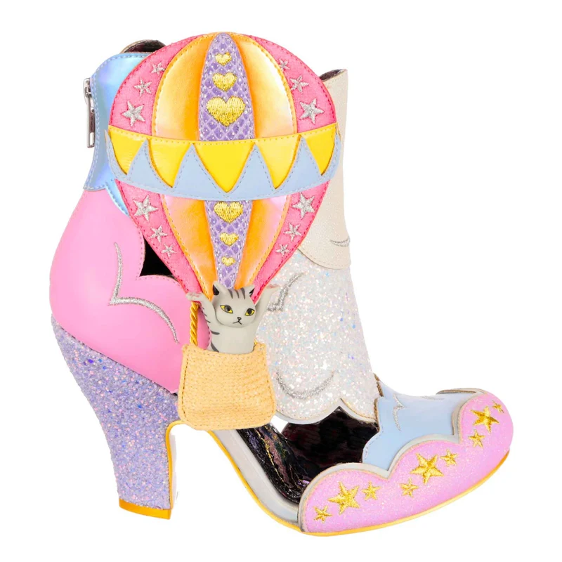 Irregular Choice Damen Up Up & Miaow Away High Heel - Rosa