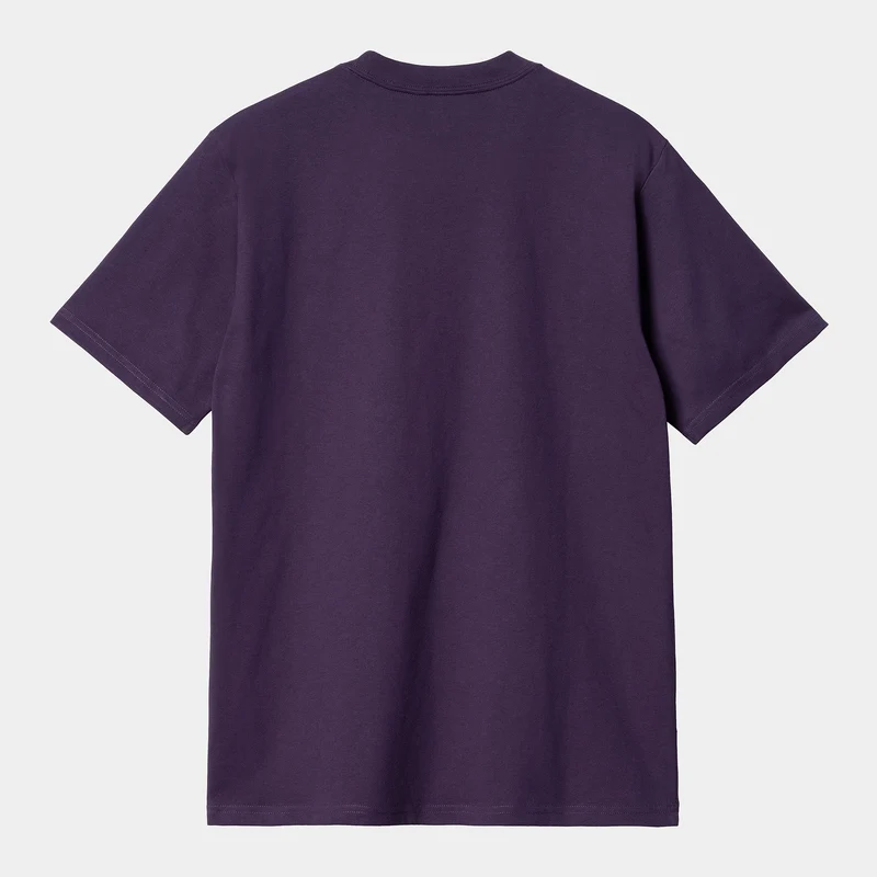 Carhartt WIP Bio-T-Shirt mit University-Schriftzug für Herren – Cassis