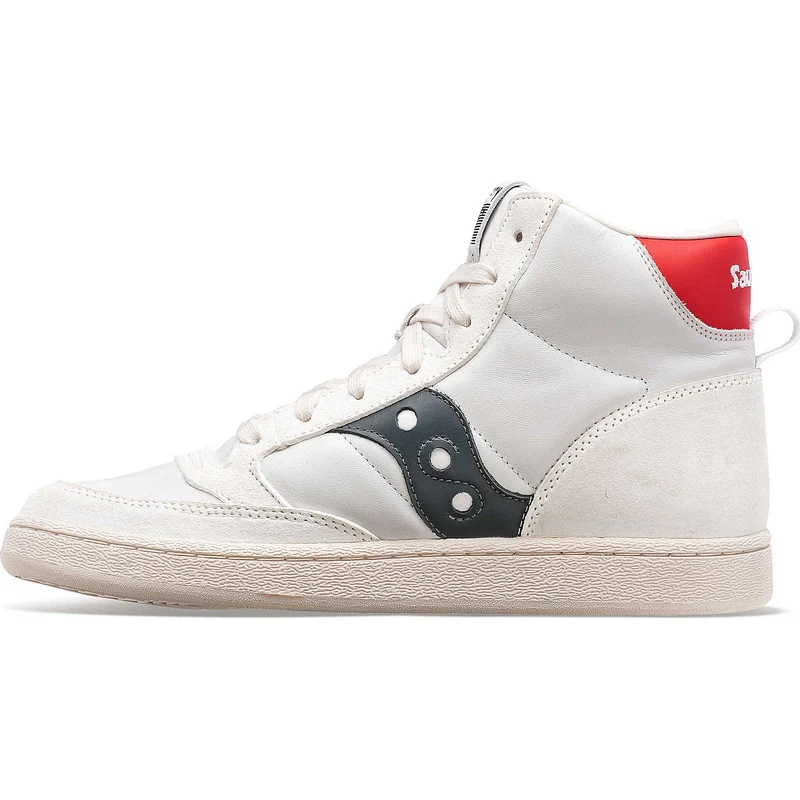 Saucony Herren Jazz Court High-Top-Trainer – Weiß / Marineblau