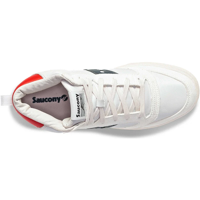 Saucony Herren Jazz Court High-Top-Trainer – Weiß / Marineblau