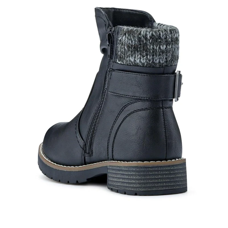 Extra-Wide Knitted Cuff Boots - BELLINI / 326 750 - Black