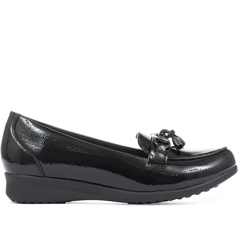 Patent Ladies Loafers - WK32023 / 319 104 - Black Patent