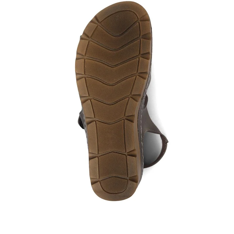 Adjustable Cushioned Sandals - SERAY33011 / 320 083 - Pewter