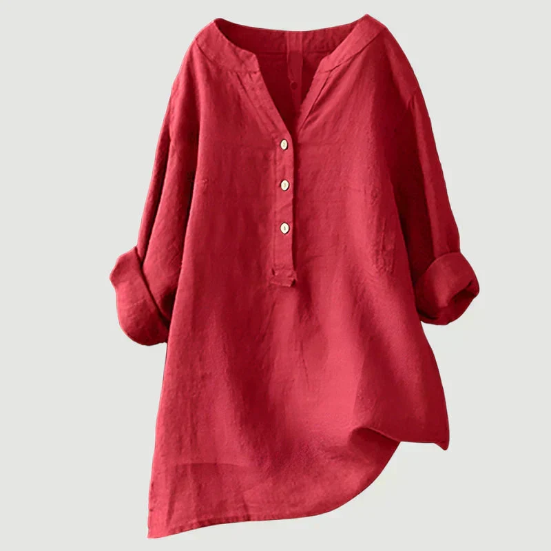 Evelyn - Bluse mit Knopfverschluss