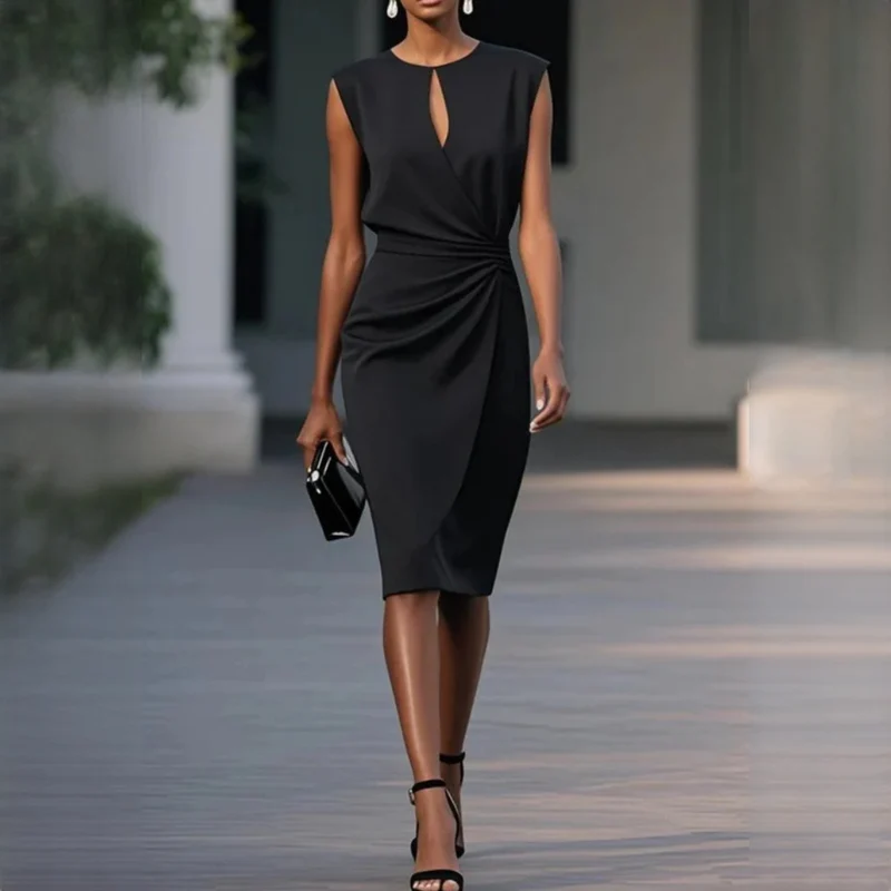 Mirabel - Elegantes ärmelloses tailliertes Kleid