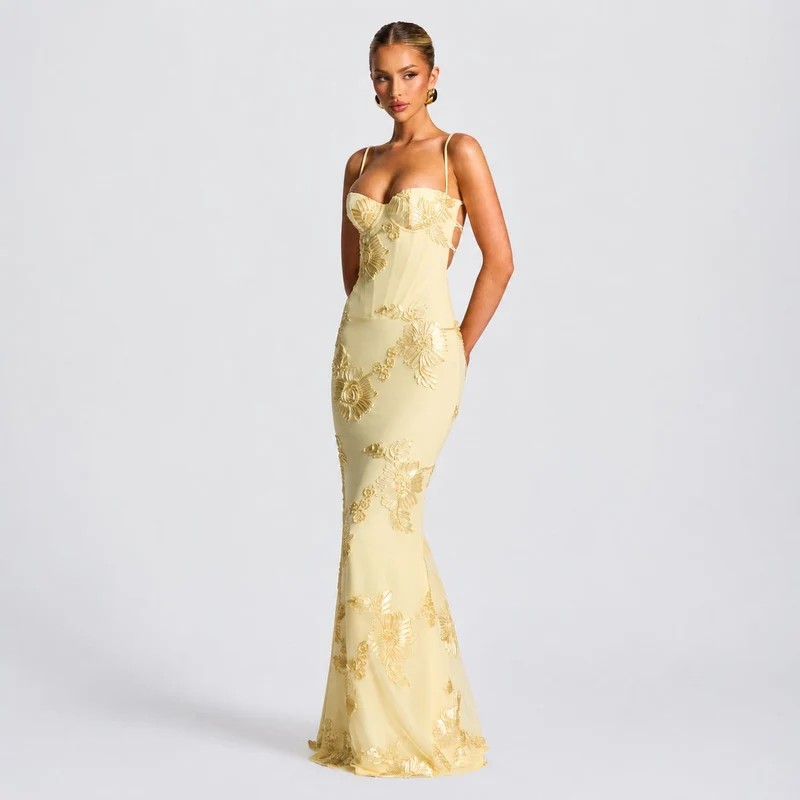 Norma - Stilvolles Maxikleid mit Blumenprint