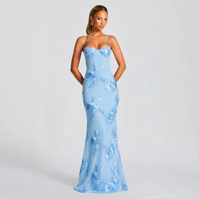 Norma - Stilvolles Maxikleid mit Blumenprint