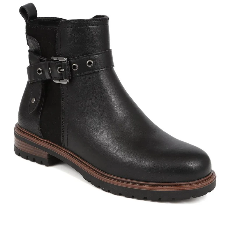 Buckle-Detail Ankle Boots - WOIL40003 / 326 127