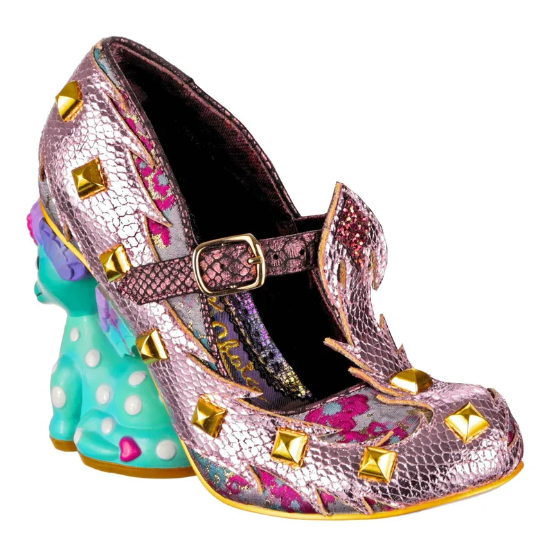 Irregular Choice Damen High Heels „Dragons & Fire Flail Tail“ – Rose