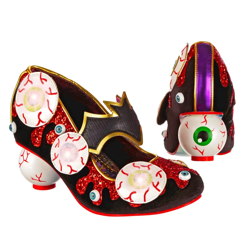Irregular Choice Damen Halloween Check Me Out High Heel - Schwarz