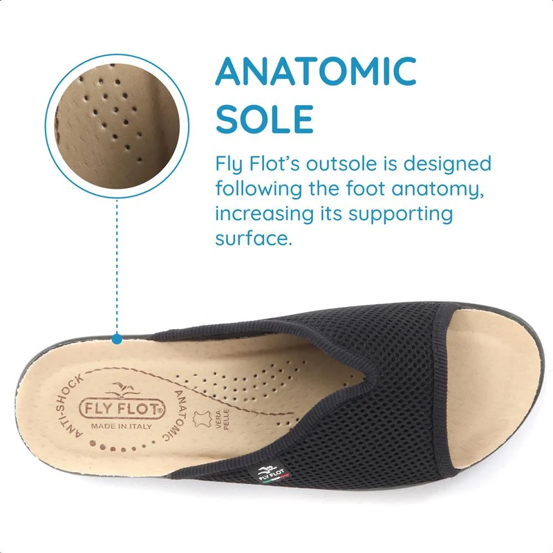 Fly Flot Anatomic Mule Sandals - FLY27046 / 312 281 - Black