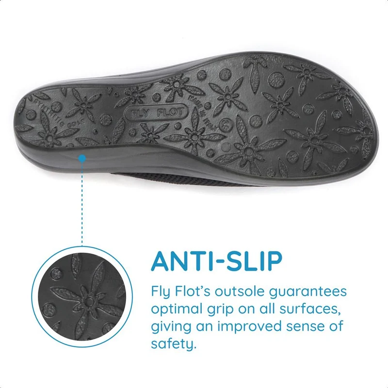Fly Flot Anatomic Mule Sandals - FLY27046 / 312 281 - Black