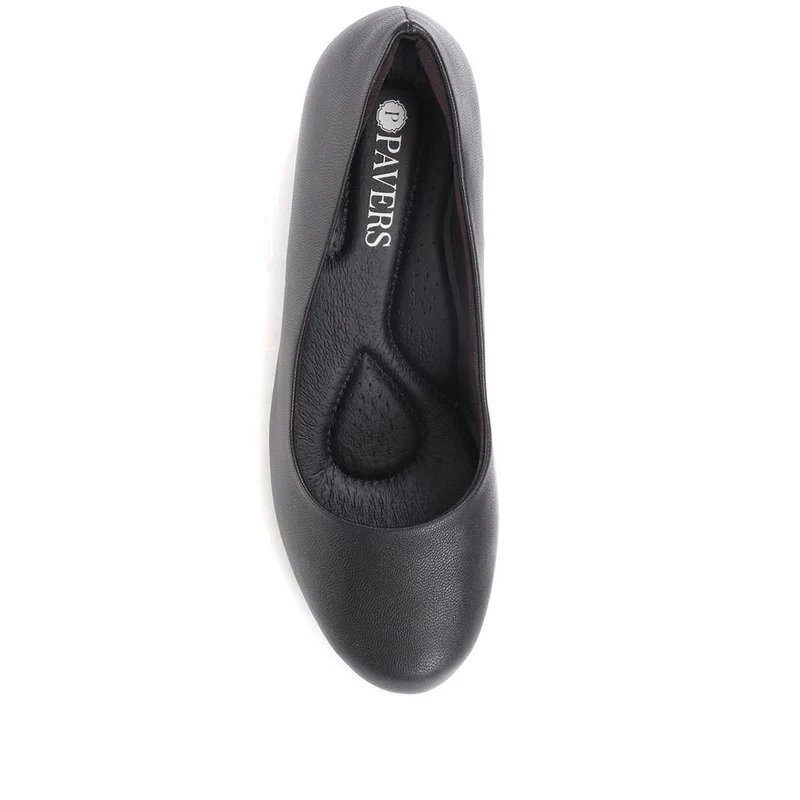 Heeled Court Shoes - PIC26000 / 310 513 - Black