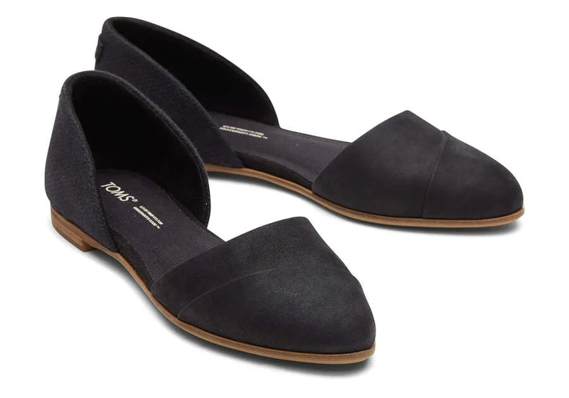 TOMS Damen Juttidorsay Flat - Schwarz