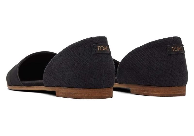 TOMS Damen Juttidorsay Flat - Schwarz