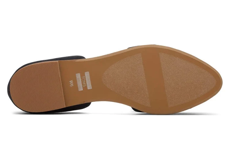 TOMS Damen Juttidorsay Flat - Schwarz