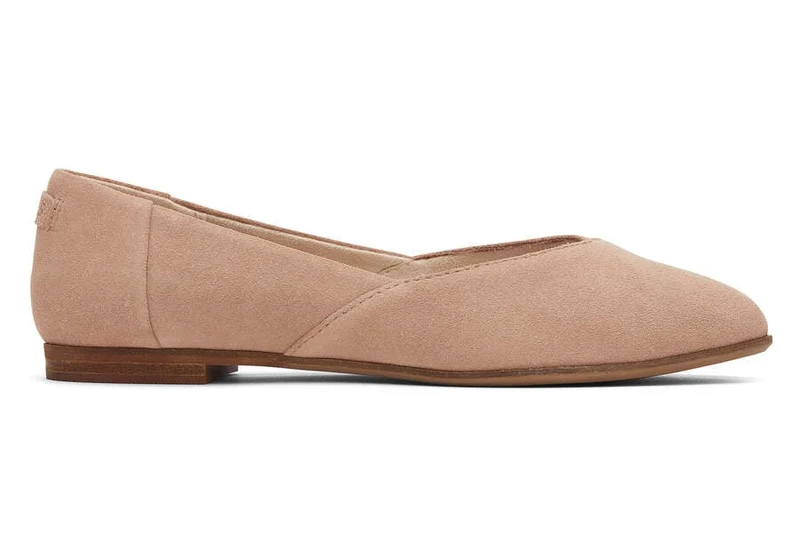 TOMS Damen-Juttineat-Wildleder-Flat - Braun