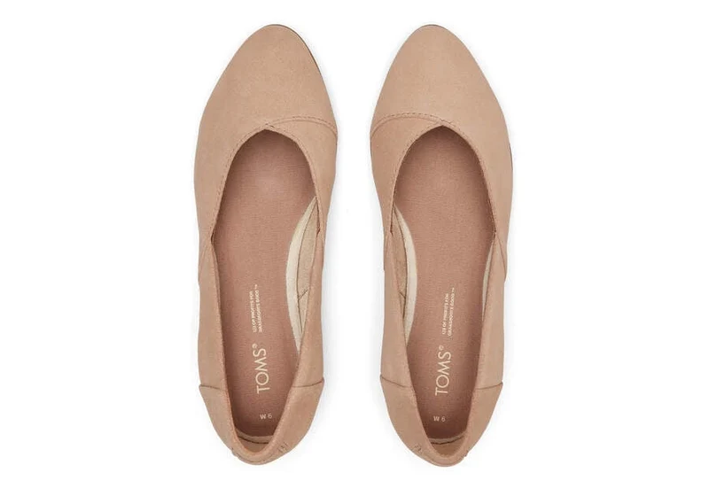 TOMS Damen-Juttineat-Wildleder-Flat - Braun