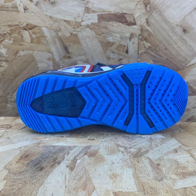 Geox Kinder Marvel Captain America Light Up Trainer – Marineblau / Rot