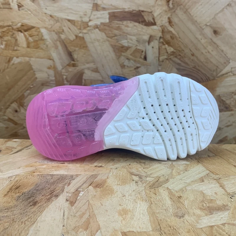 Geox Ciberdron Light Up Sneakers für Kinder – Marineblau/Rosa