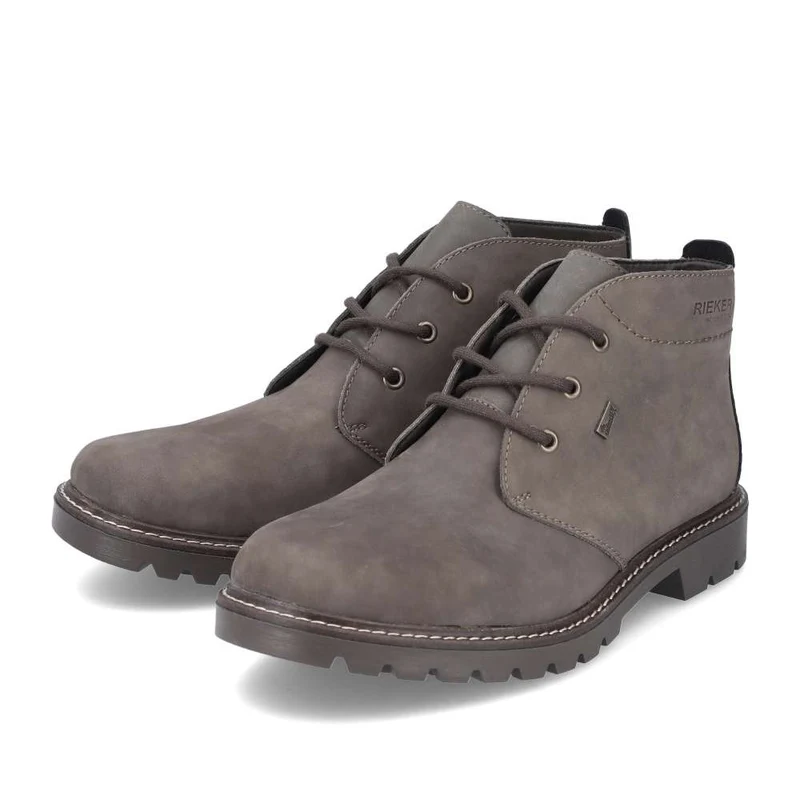 Rieker Herren-Chukka-Stiefel aus mit Fleece gefüttertem Leder – Braun