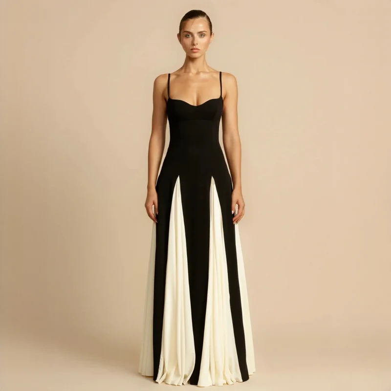 Roxanne - Elegantes langes Kleid