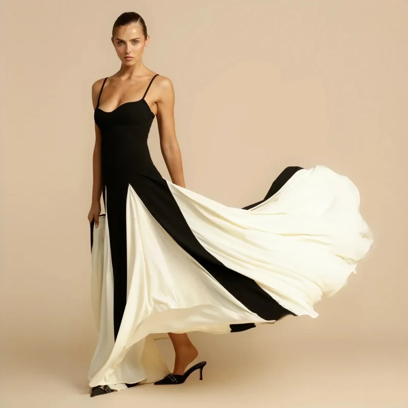 Roxanne - Elegantes langes Kleid