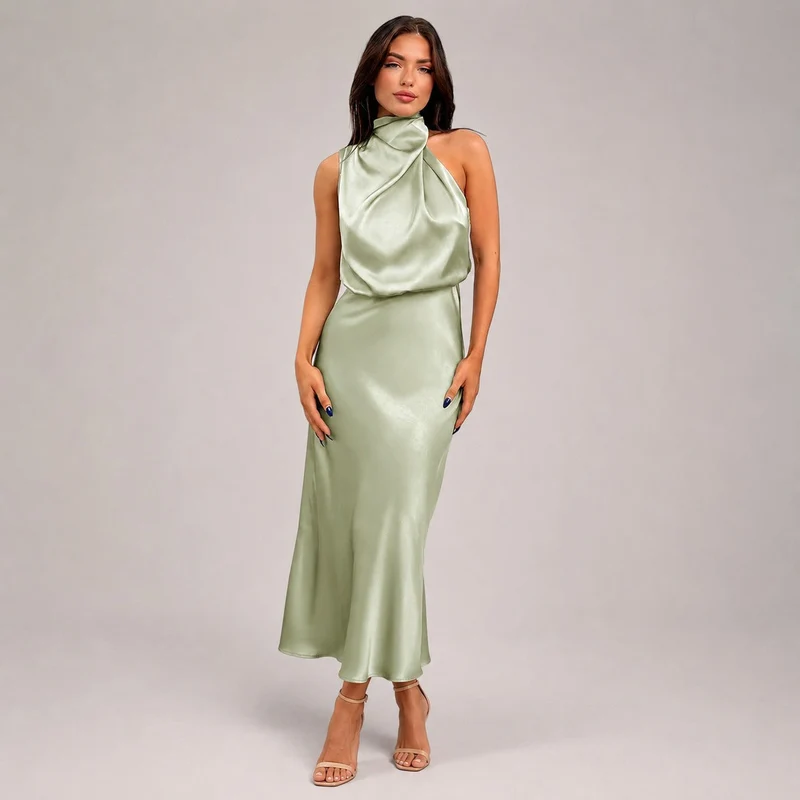 Lillie - Elegantes Kleid mit Neckholder-Ausschnitt