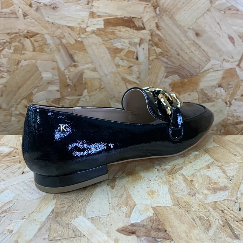 Kate Appleby Damen Thames Lack-Pantoletten – Schwarz