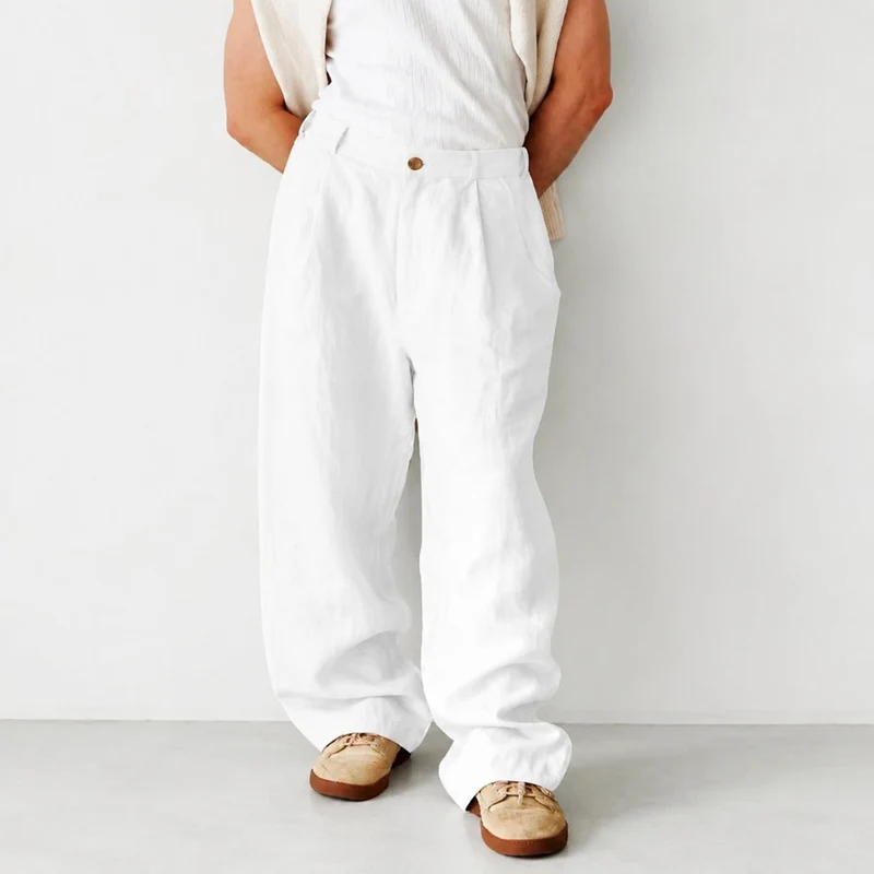 Hashim - Bequeme Weite Plissierte Hose