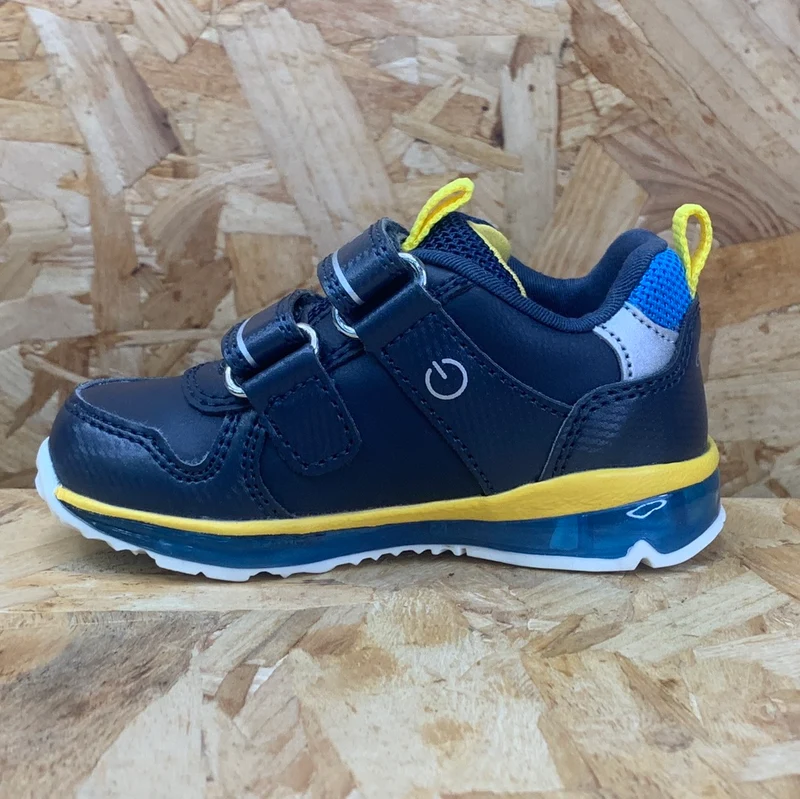 Geox Todo Dinosaur Light Up-Turnschuhe für Kleinkinder – Marineblau