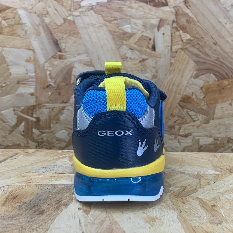 Geox Todo Dinosaur Light Up-Turnschuhe für Kleinkinder – Marineblau