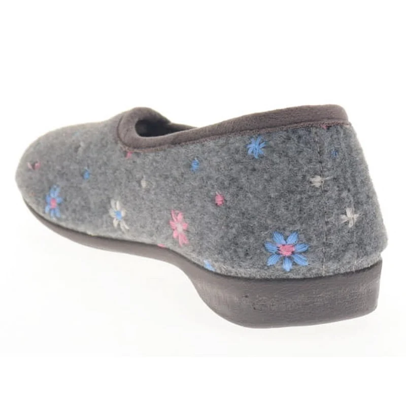 Full Slippers - FEVI40001 / 325 780 - Grey Floral