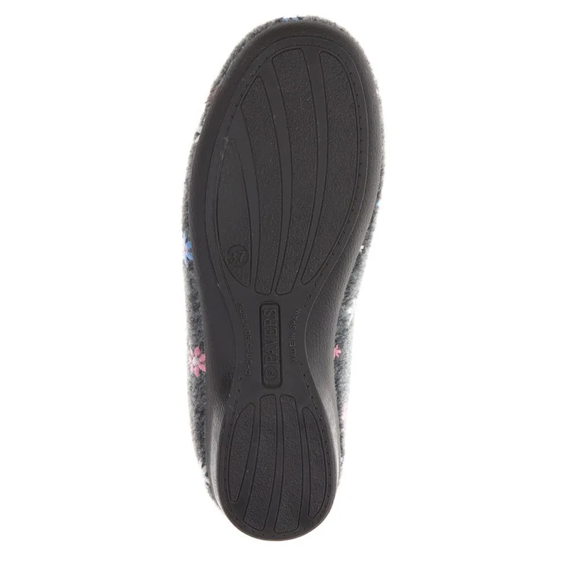 Full Slippers - FEVI40001 / 325 780 - Grey Floral