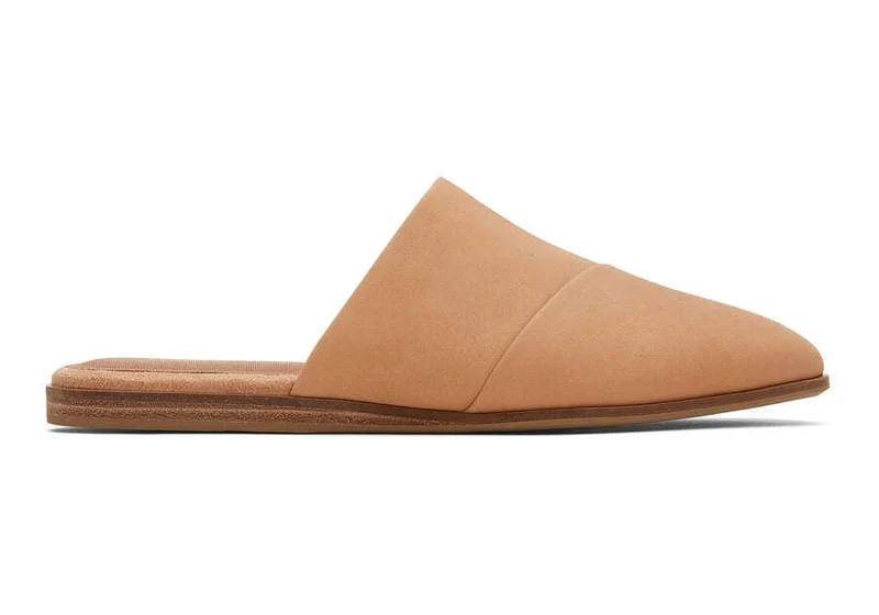 TOMS Flache Schuhe aus Jadeleder für Damen - Honig