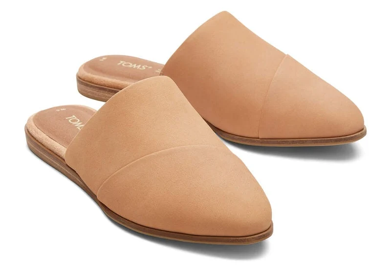TOMS Flache Schuhe aus Jadeleder für Damen - Honig