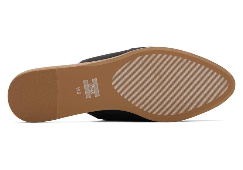 TOMS Flache Schuhe aus Jadeleder für Damen - Schwarz