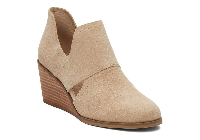 TOMS Kallie Cutout-Wildlederstiefel für Damen – Haferflocken