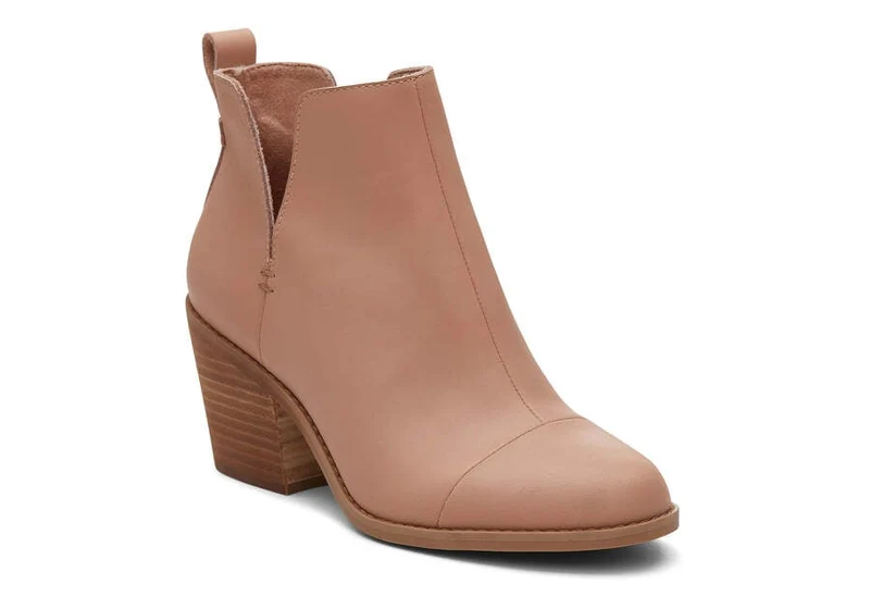 TOMS Everly Cutout-Lederstiefel für Damen – Braun