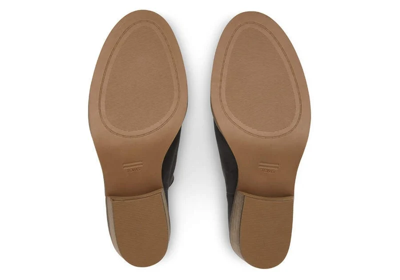 TOMS Everly Cutout-Lederstiefel für Damen – Schwarz