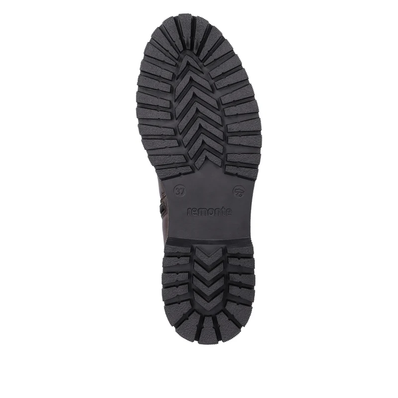 Remonte Damen-Stiefelette aus mit Fleece gefüttertem Leder – Braun