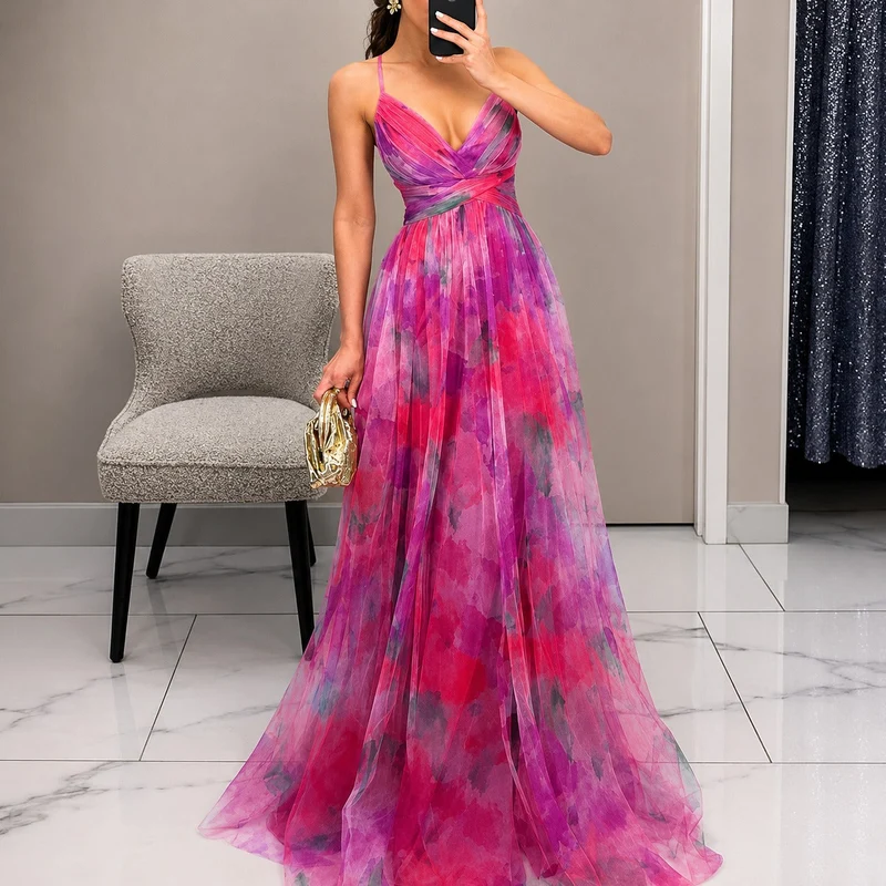Michelle - Florales Maxikleid