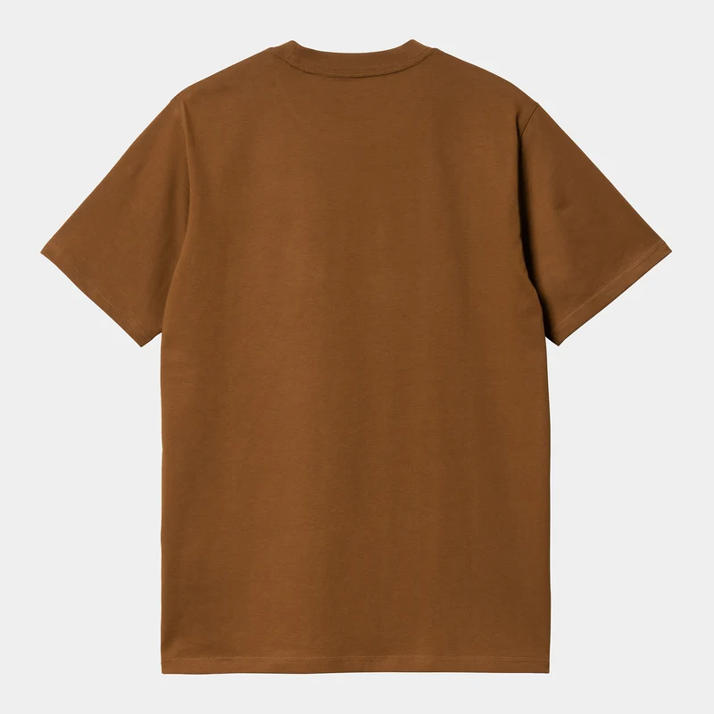 Carhartt WIP Kurzarm-T-Shirt mit Schriftzug für Herren – Deep Hamilton Brown