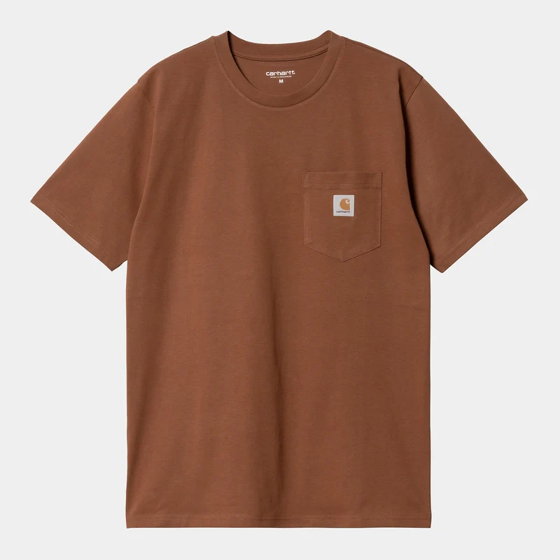 Carhartt WIP Herren-T-Shirt mit kurzen Ärmeln und Taschen – Beaver